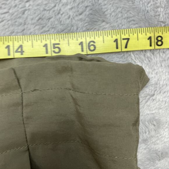 By Anthropologie Parachute Pants Womens XL Green Cinch Waist Ankle Drop Crotch - Picture 7 of 11